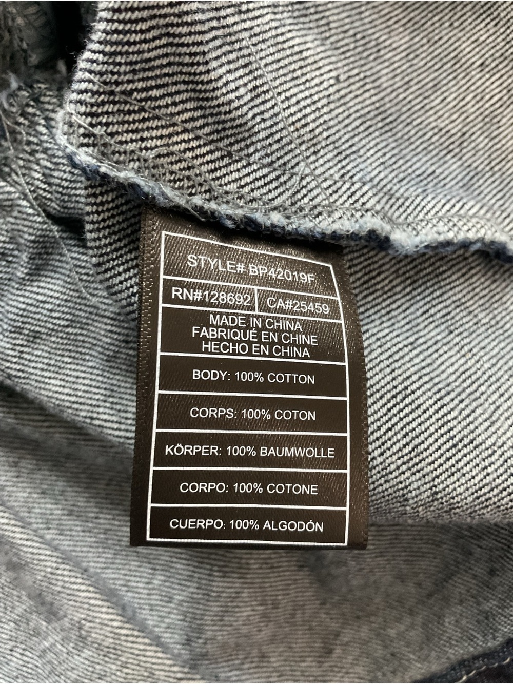 Steve Madden Abigale Peplum Denim Blue Blazer Jacket - Picture 5 of 5